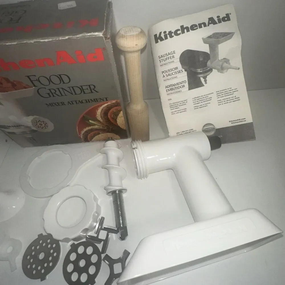KitchenAid FGA Food Grinder Stand Mixer Attachment and SSA Sausage Stuffer